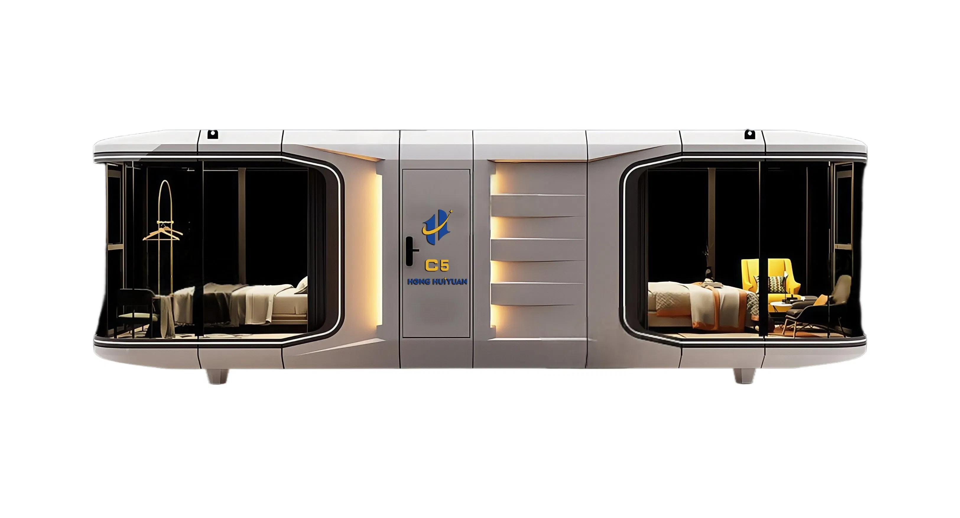 Soundproof Private Urban Rooftop Office Pod Capsule House