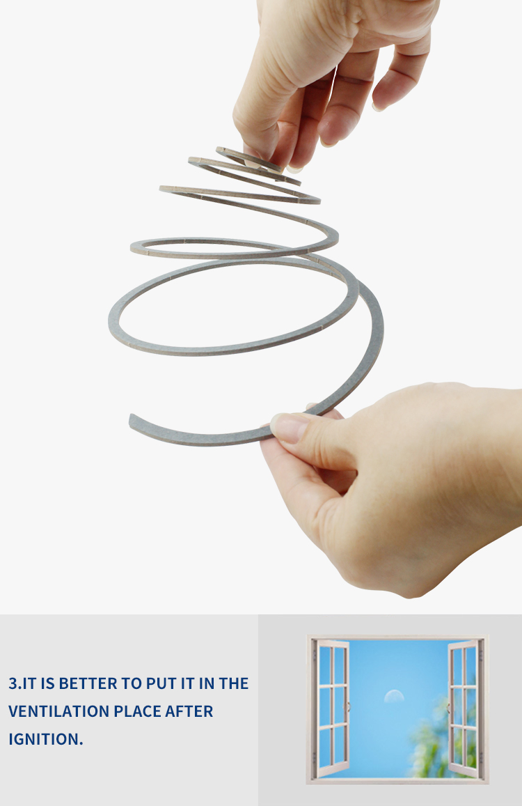 Natural Paper Mosquito Repellent Coil - Safe for Family and Pets