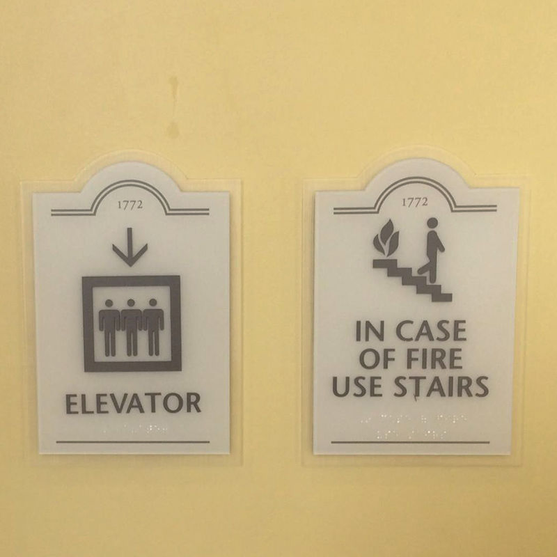 Ezd Custom Hotel Indoor Sign Apartment Signage and Wayfinding Design