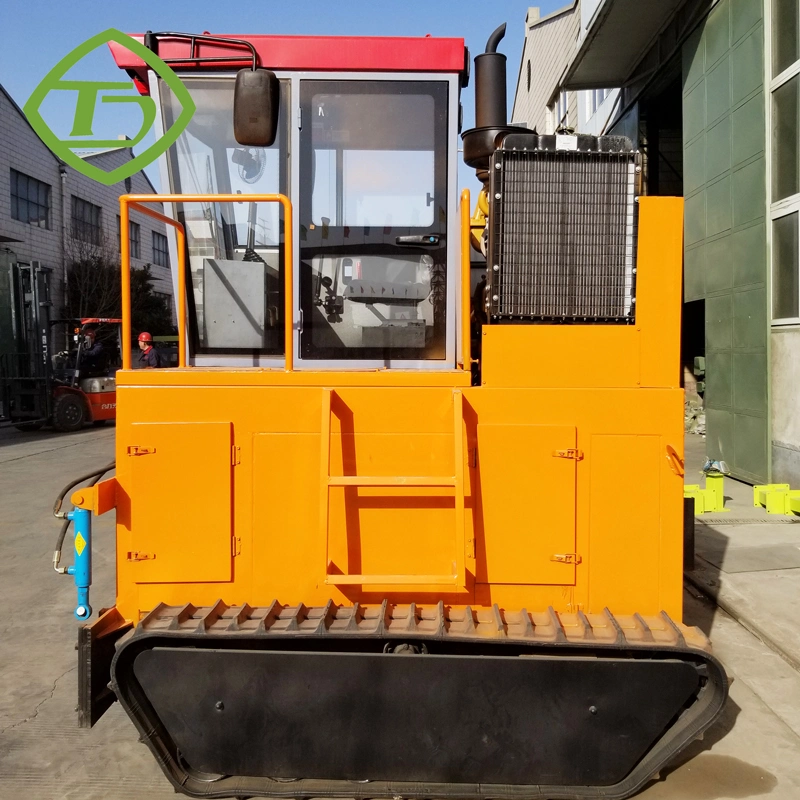 Automatic Fertilizer Chicken Manure Compost Equipment Crawler Type Compost Turner Machine