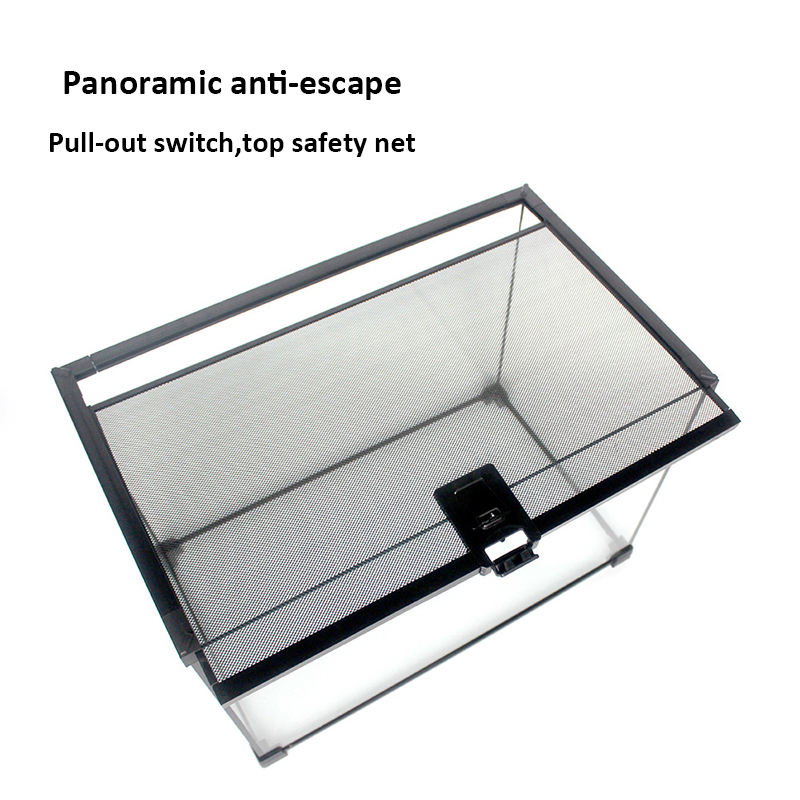 Multiple Size Small Glass Reptile Terrarium Bearded Dragon Lizard Enclosure