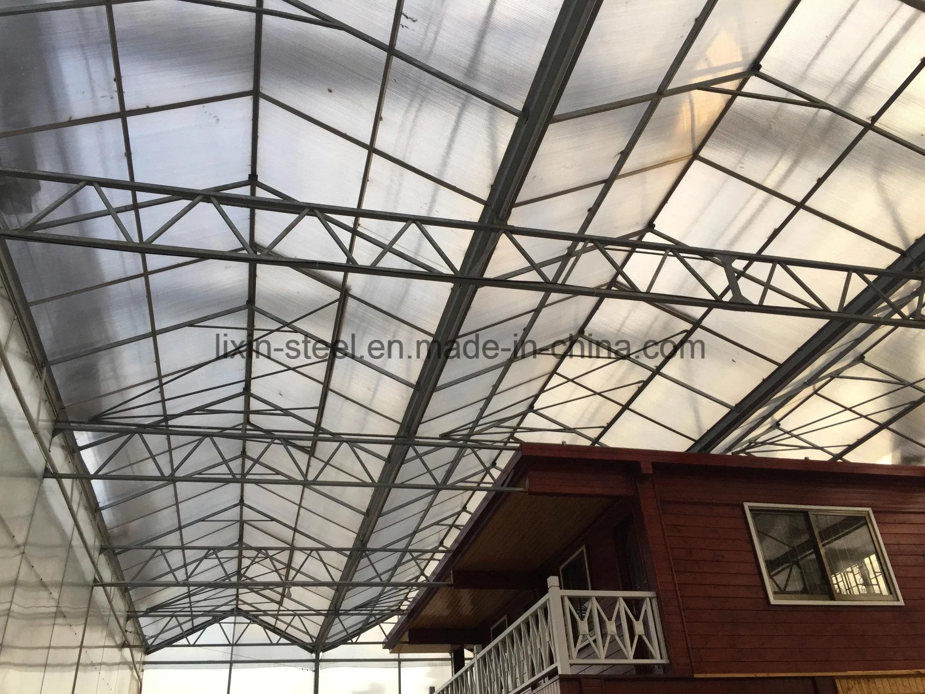 PC Board Light Steel Structure Frame Prefab Green House