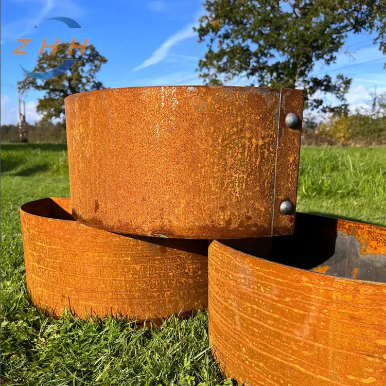 Corten Steel Planter Detail