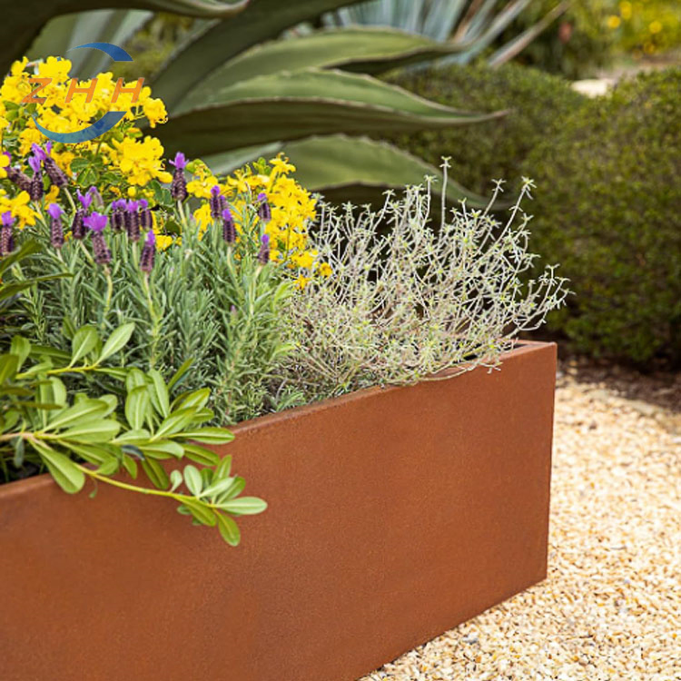 Eco-Conscious Corten Metal Planters - Sustainable Style for Your Green Spaces