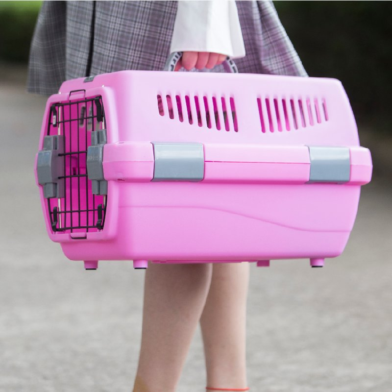 PET Carrier Box Plastic Airline Pet Carrier Box Safe and Comfortabe Pet Carry Box