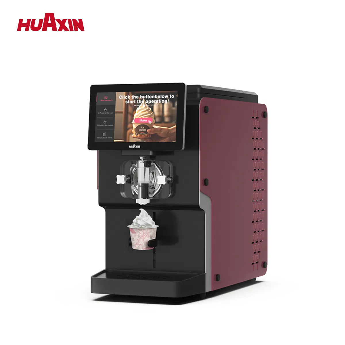 Bamboo Charcoal Air-Filtering Ice Cream Machine for Urban Rooftop Farm