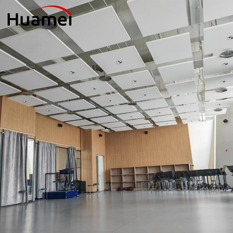 Fiberglass Materials Indoor Decoration Panel Acoustic Ceiling Designs