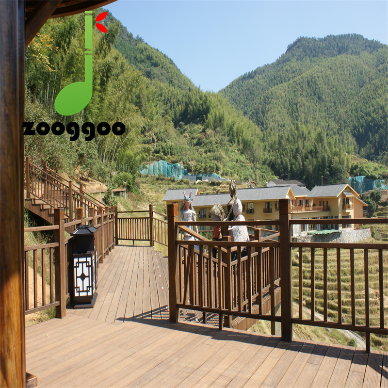 Rooftop Load-Bearing Bamboo Decking for Urban Garden and Lounge Spaces