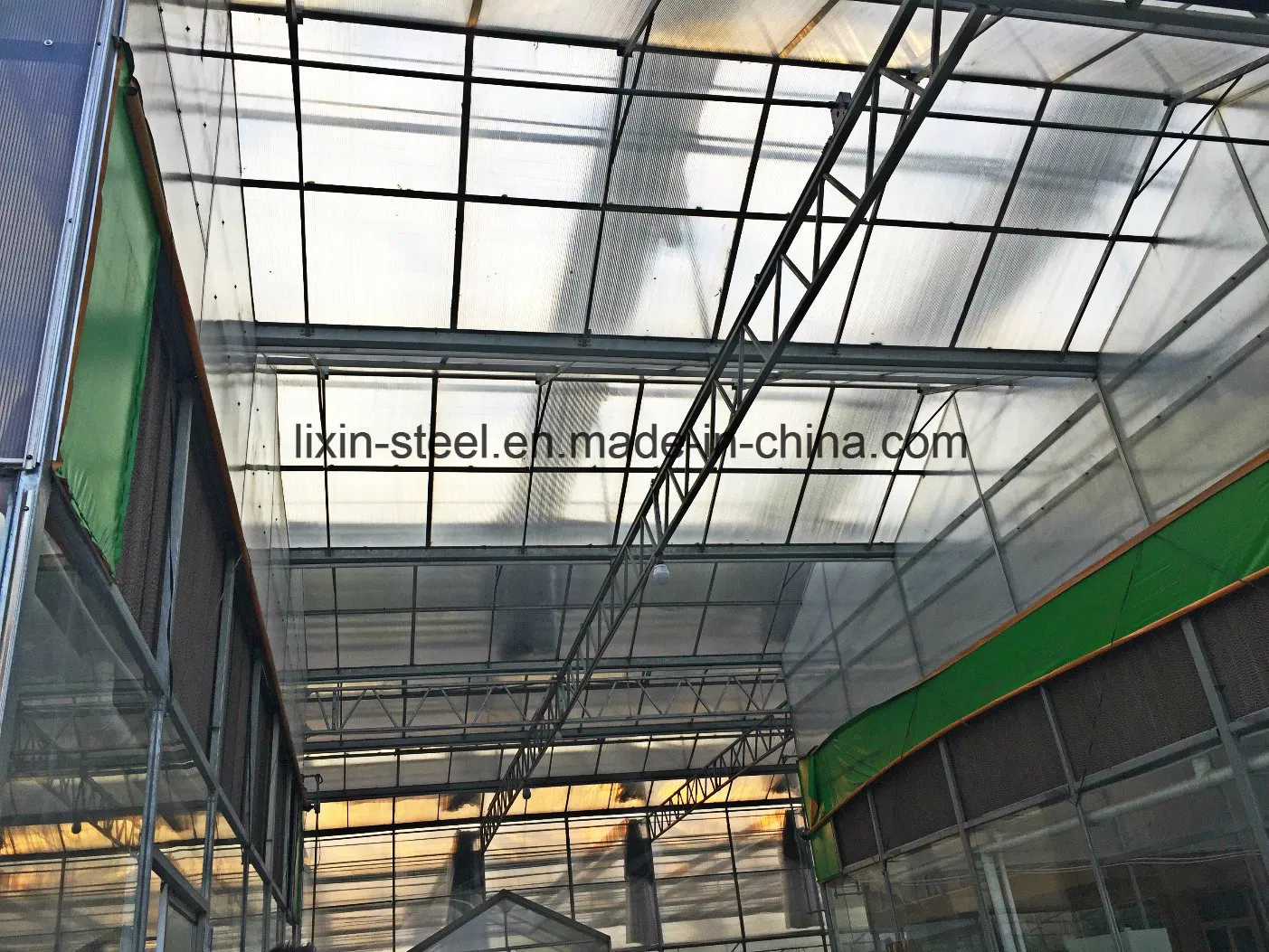 PC Board Light Steel Structure Frame Prefab Green House