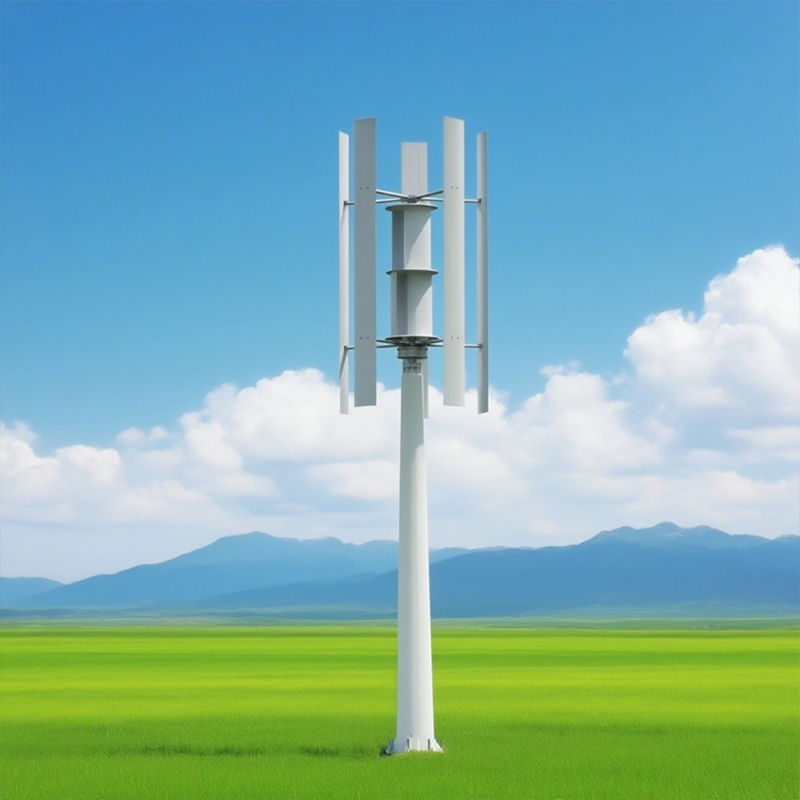 Compact 1000W Vertical Wind Turbine with 24V Battery Charger for Urban Rooftop Power Systems Wind Turbine Generator