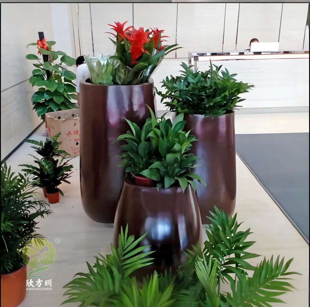 Irregular-Shaped Combination Anti-Waterlogging Flower Bonsai Fiberglass Flowerpot