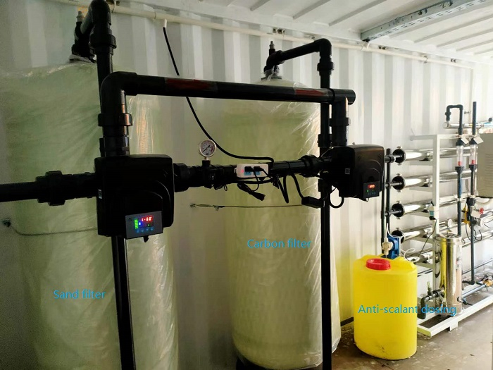 Containerised Seawater Desalination Container Moveable RO Sea Water Desalination RO Unit