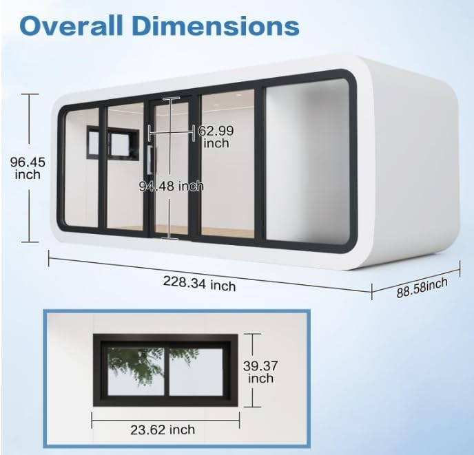 Eco-Friendly Solar off-Grid Container Capsule House with Energy Recycling