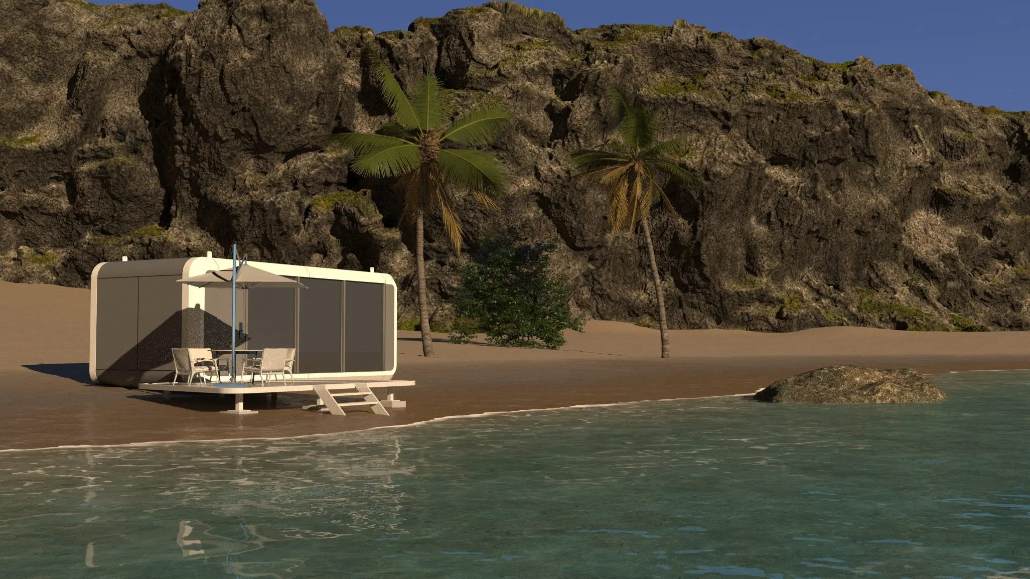 Luxury Modular Glass Restroom Unit for High-End Events