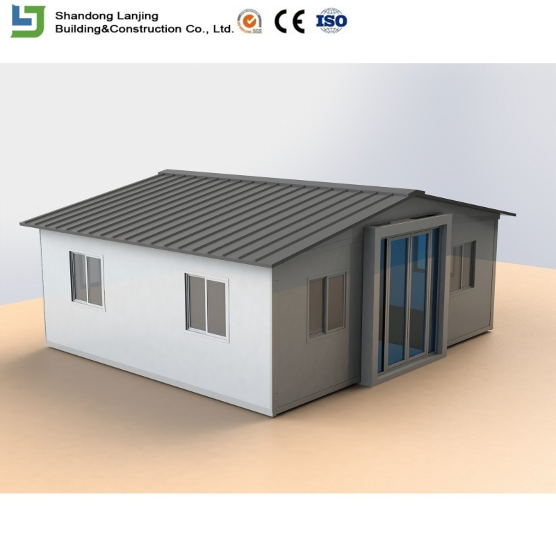 Modular Portable Foldable Folding Prefabricated Prefab Steel Structure Home Office Dormitory Camping Double Wing 20FT 40FT Expandable Container House