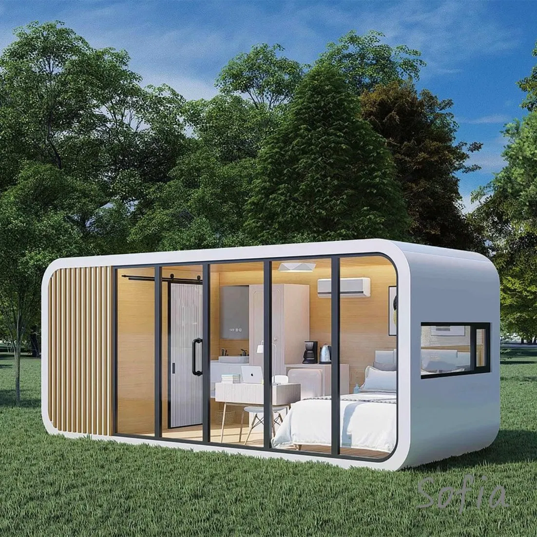Modern Design Modular Apple Cabin Smart Container House for Resort