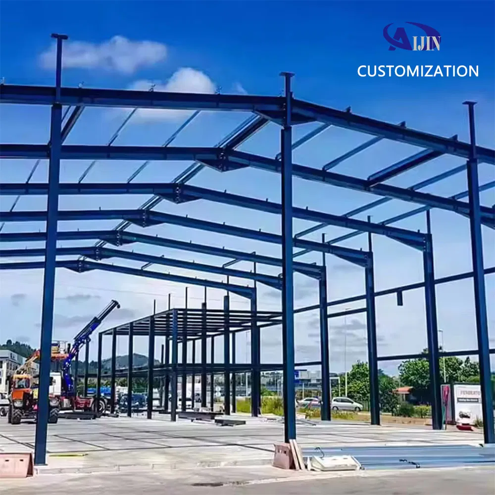Large Span Steel Space Frame Multi-Story Prefabricated Structure Building