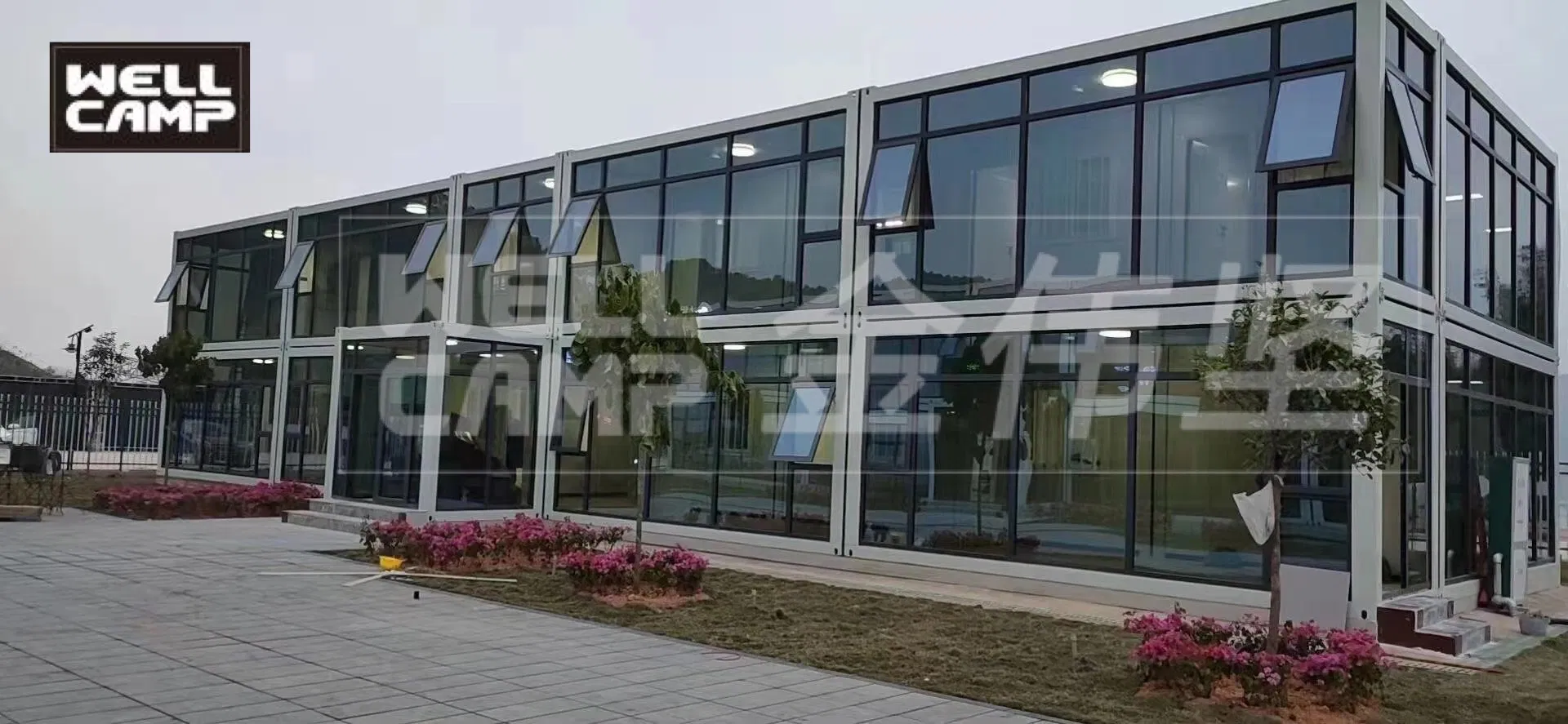 Luxury Classroom Office Building Flat Pack Container Camp