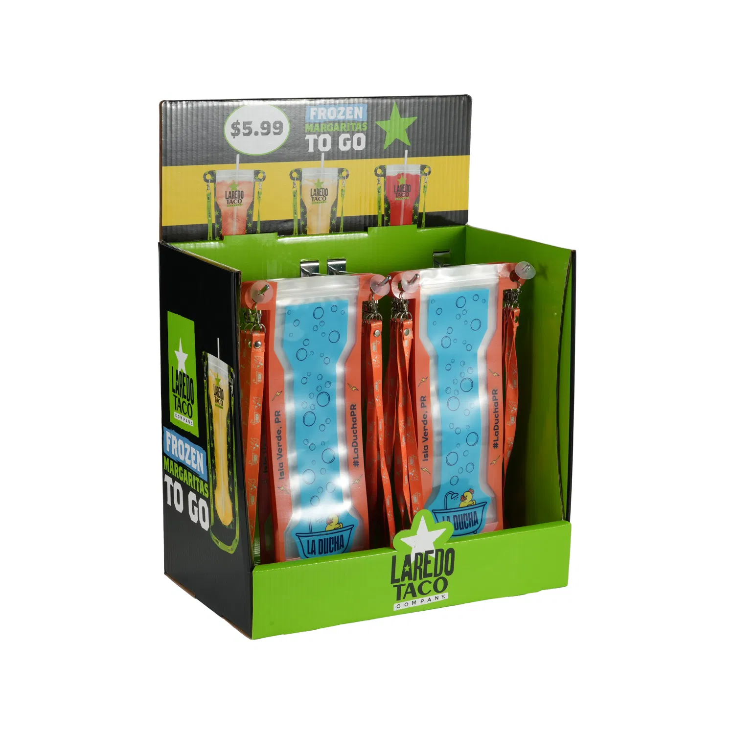 Pop Corrugated Paper Food Retail Red Display Unit