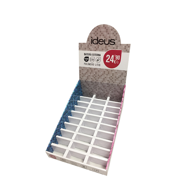 Mobile Accessories Corrugated Display Case Counter Display Units for Retail