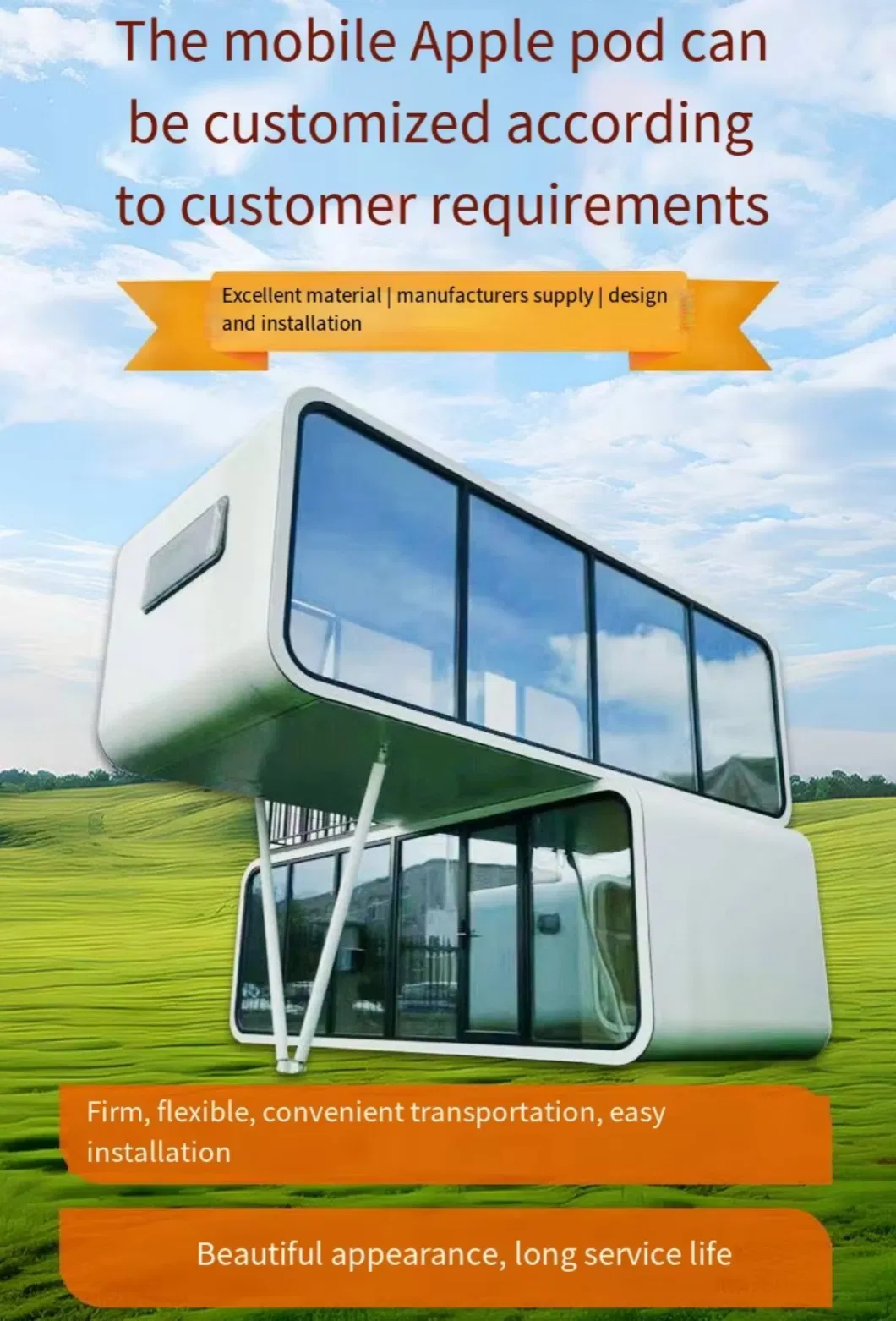 Modern Prefabricated Apple Cabin