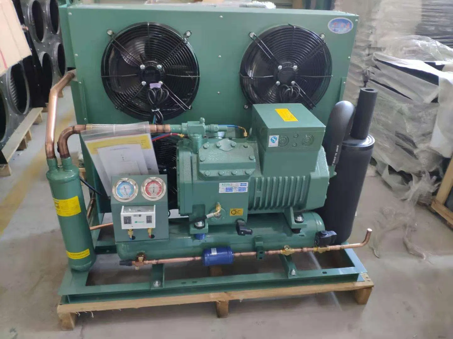 8HP 4yd-8.2y Open Type Condensing Unit for Cold Room 20 Container 3/220V/60Hz -23 Degree for Meat and Fish