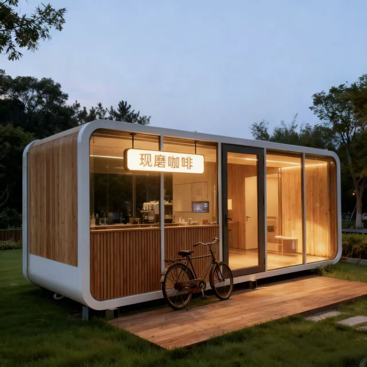 Apple Cabin Container House Portable Cabin off-Grid Apple Cabin Energy-Saving for Self Sufficient Mountain Villa Resorts
