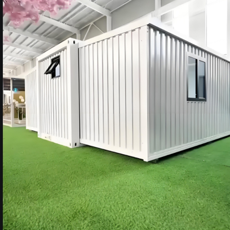 Smart Living Container Unit with Solar Panel and Voice Control System