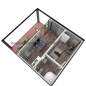 Cheap 2 Bedroom Prefabricated Modular Houses Modern Fast Build Container Tiny Home