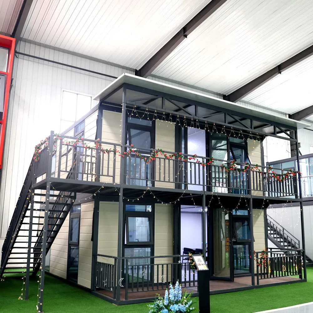 Customized Double Wing Folding Design Integrated House 20FT Modular Container Casa Prefabricadas Expandable Container House