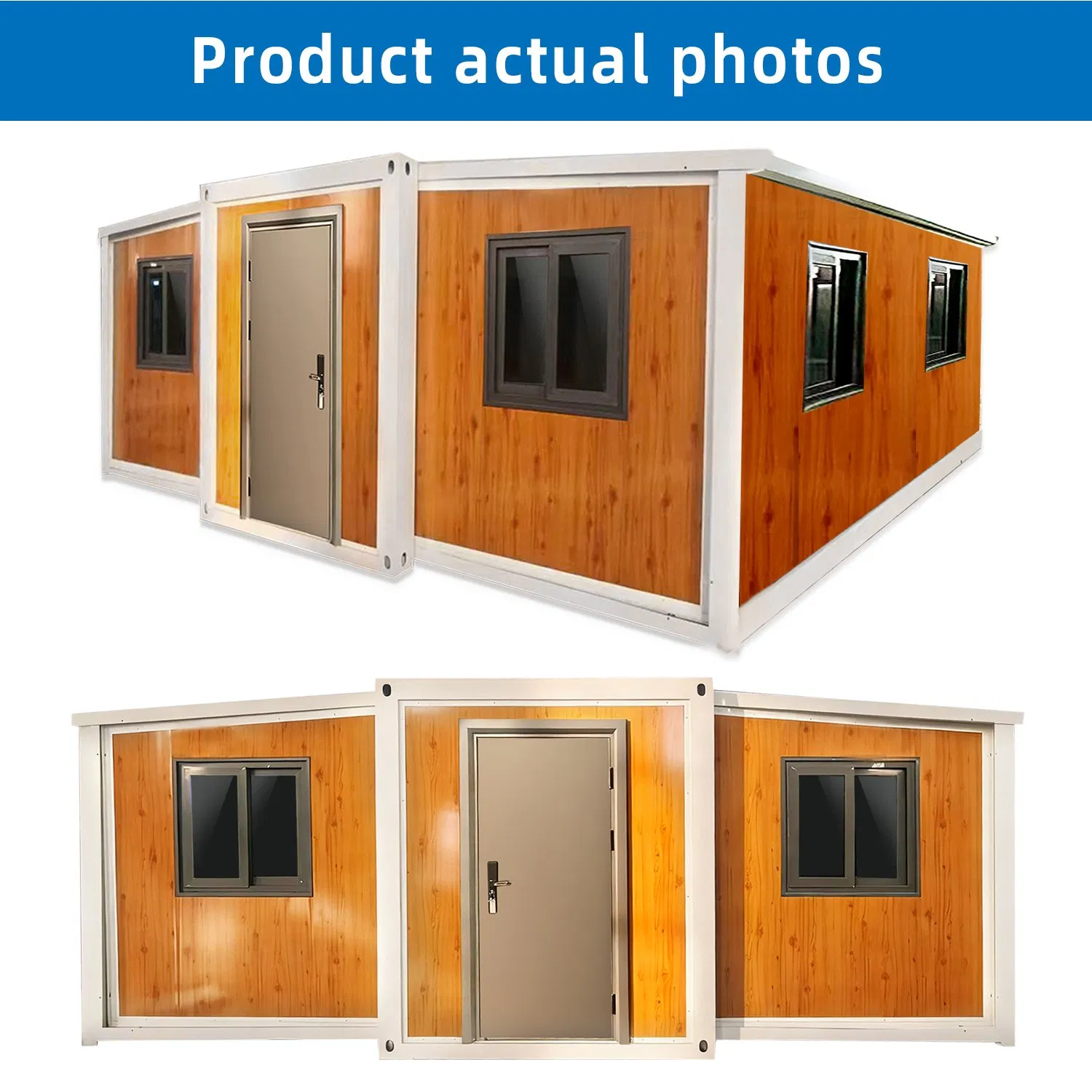 20FT Expandable Prefab Container House Modular Portable Folding Tiny Home for Residential and Office Use