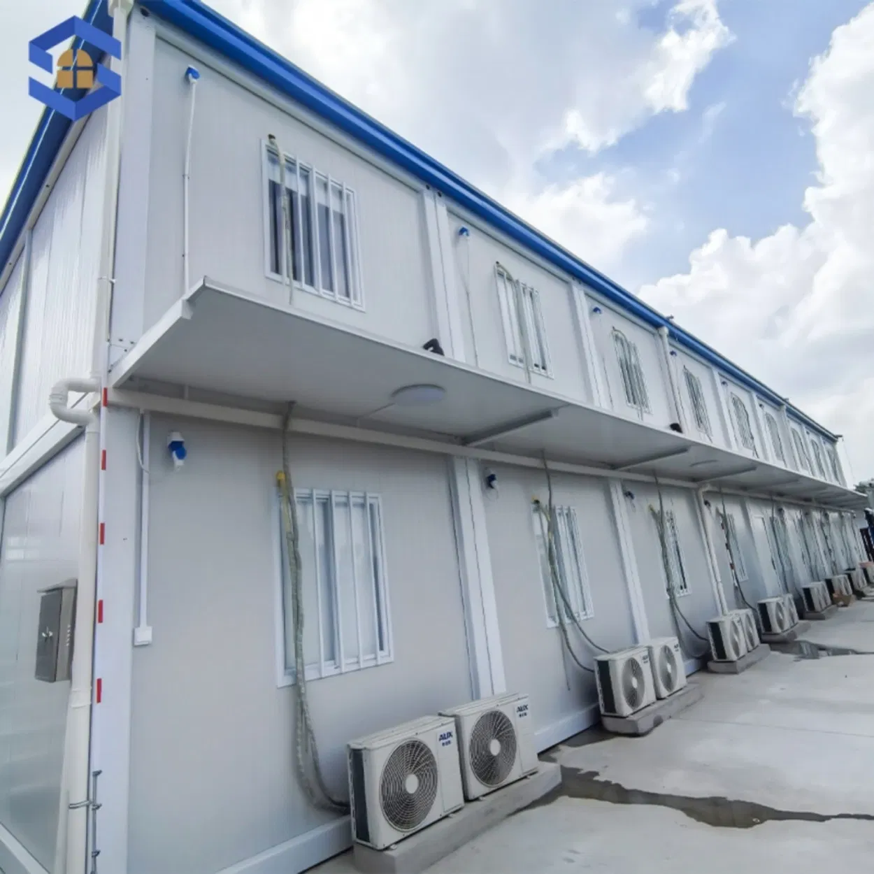 High Load-Bearing Compact Multilayer Foldable Container Office Unit