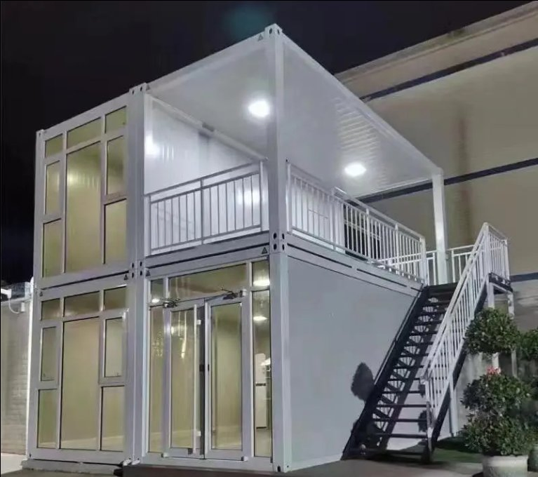 Modular Prefabricated Mobile Flat Pack Shipping Container House Multi-Storey Steel Building