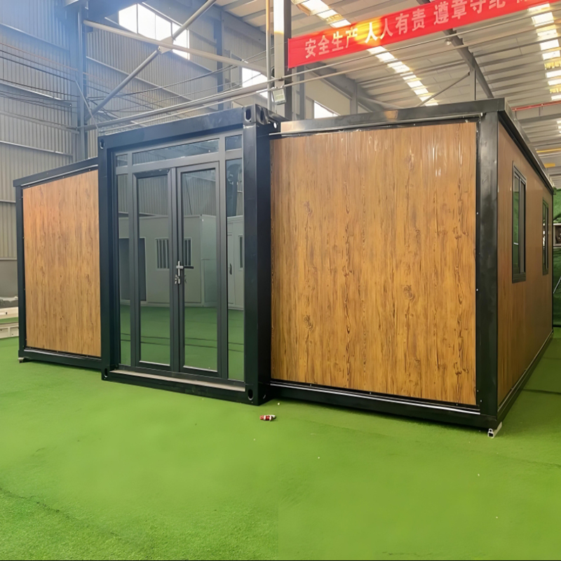 Smart Living Container Unit with Solar Panel and Voice Control System