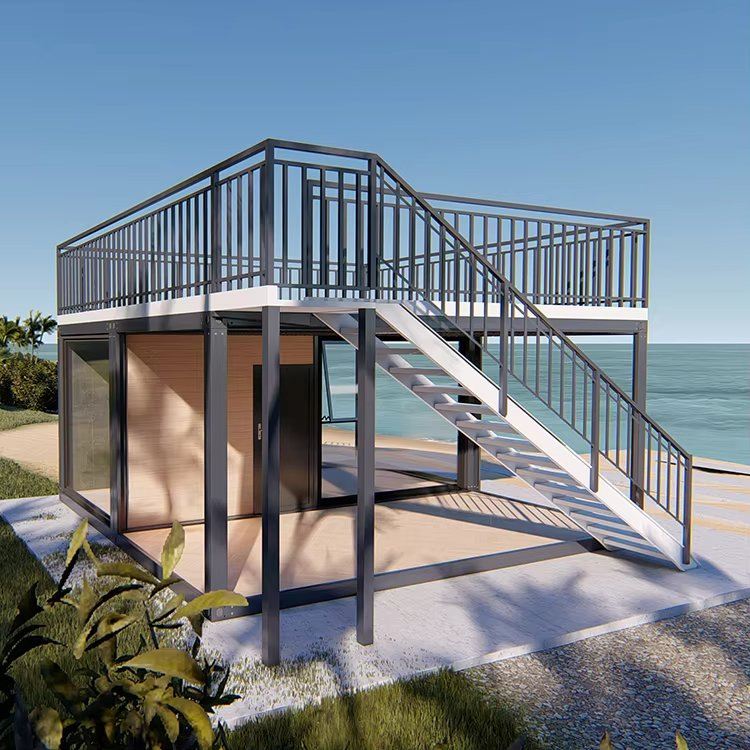 Custom Modern Factory Sale Container House Steel Structure 2 Bedroom Movable Homes Prefab Houses Design 20FT 40FT Container House Cafe Coffee Shop Prefab Houses