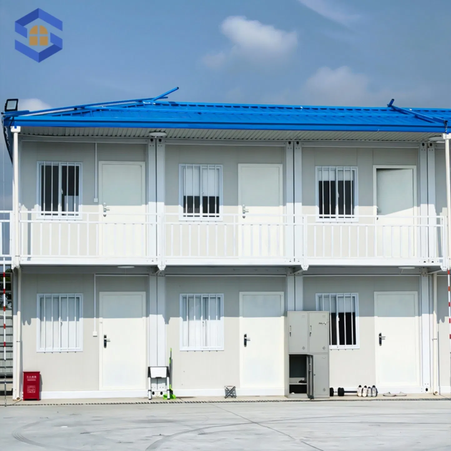 Double-Deck 10FT/20FT/30FT/40FT Modular Portable Prefab Container Office Unit