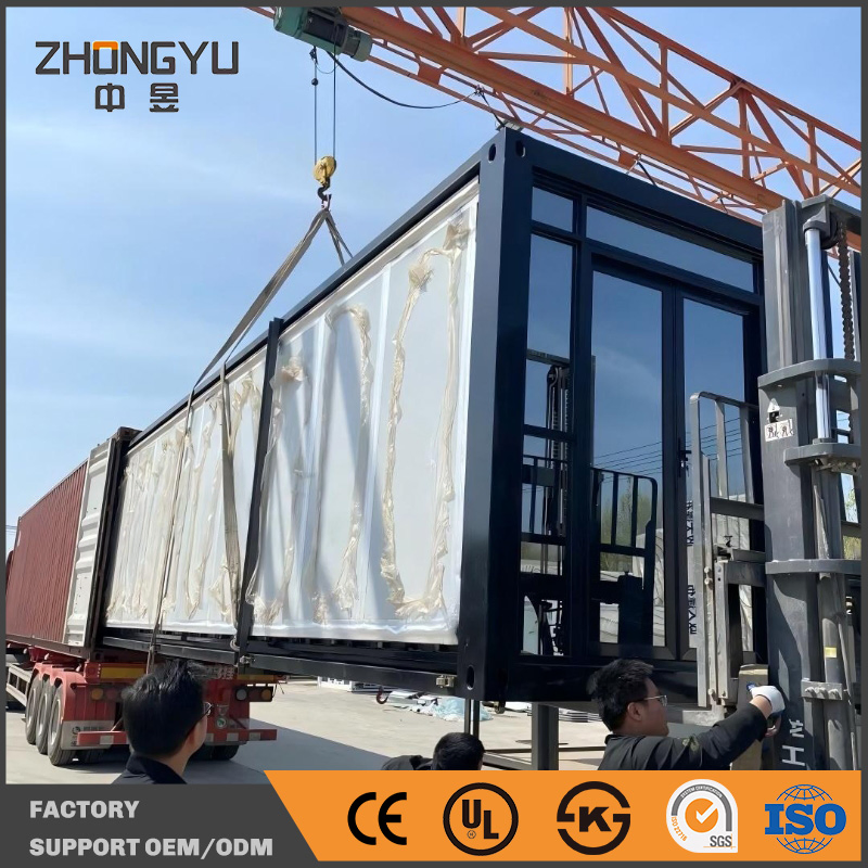 20FT Expandable Container Office &amp; Home Luxury Prefabricated Mobile Unit with Modular Design