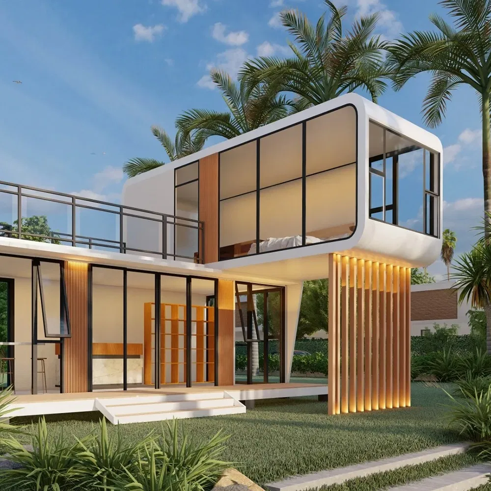 40FT Aluminum Alloy with Constant-Temp System for Alpine Ski Resort Lodges Apple Cabin