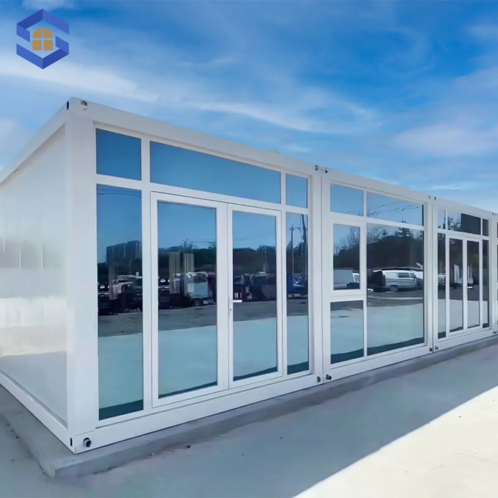 for Tourism Resort/Camping Ground 10FT/20FT/30FT/40FT Modular Portable Prefab Container Office Unit