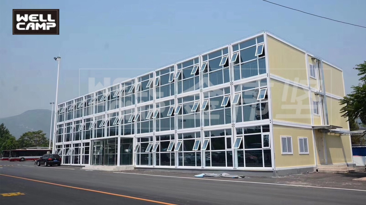 Luxury Classroom Office Building Flat Pack Container Camp