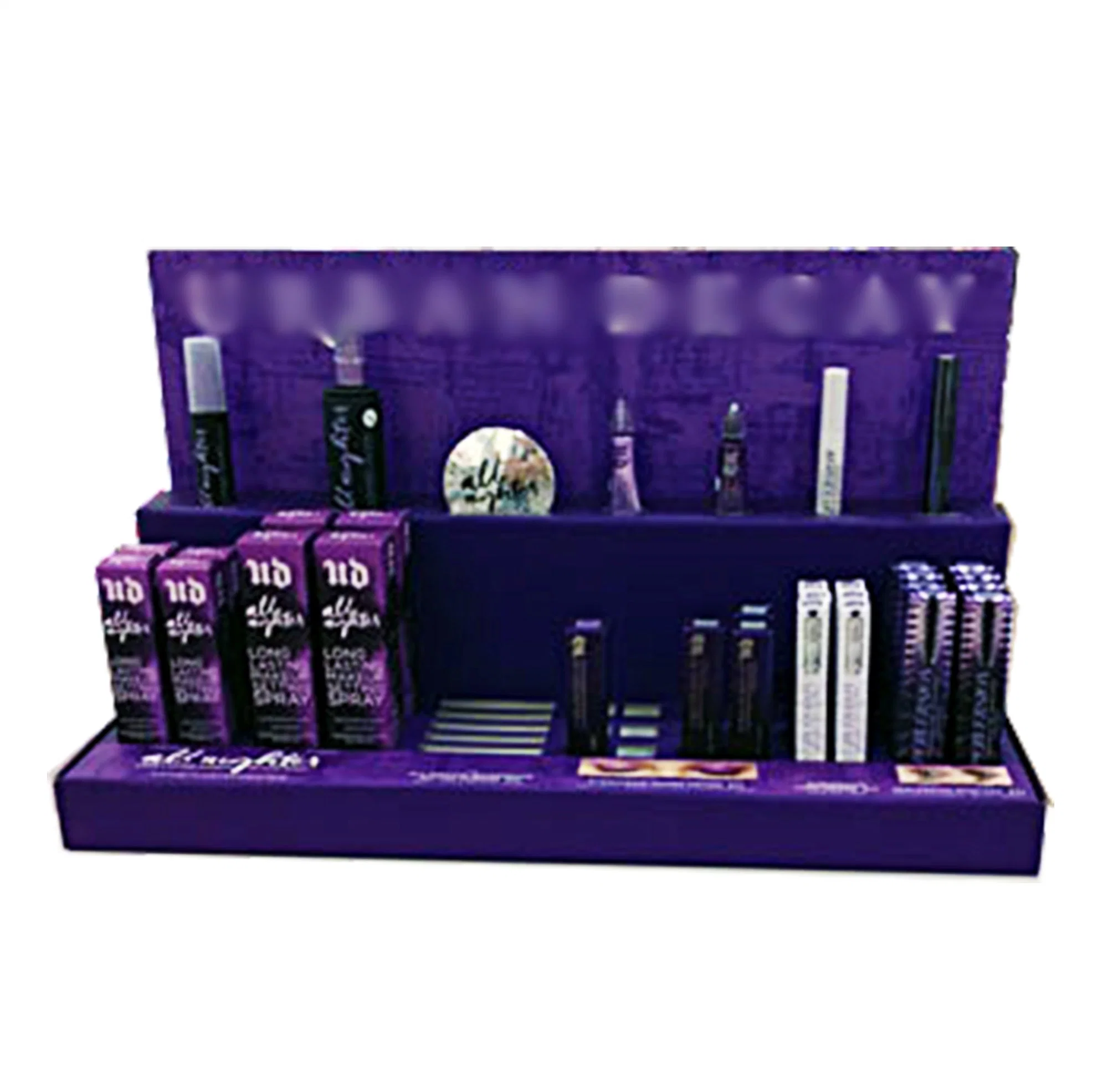 Nail Branding Lip Balm Retail Cardboard Counter Display Unit with Blank or Raiser