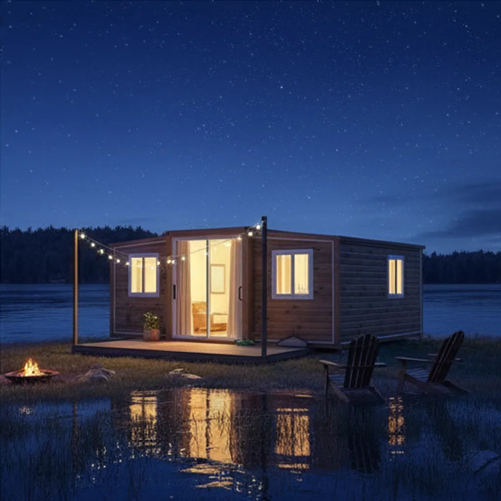 Luxury Villa Solar Power off-Grid Modular 20FT 40FT Expandable Container House Australia Granny Flat 2 3 4 Bedrooms Tiny House