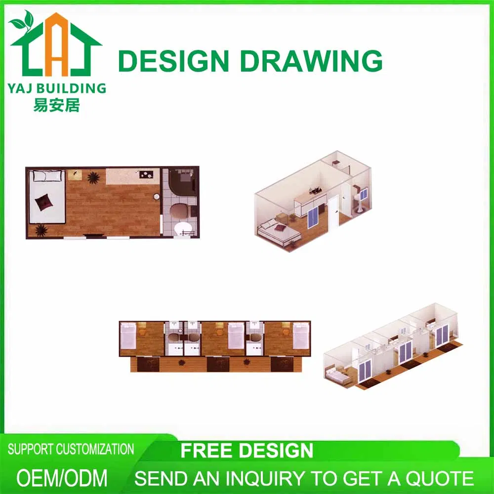 20FT Luxury Modern Prefab Modular Mobile Living Portable House Factory Price Movable Tiny Prefabricated Shipping Container Home