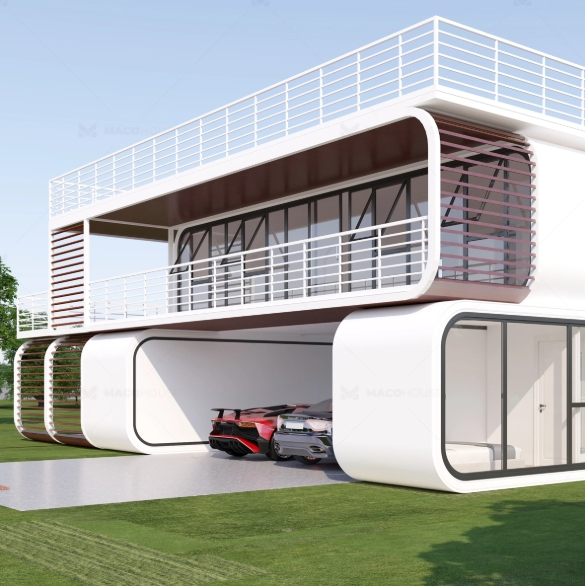 Modular Space Capsule Cabin for Eco-Friendly Resorts and Campsites