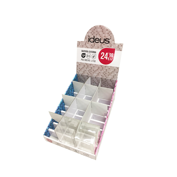 Mobile Accessories Corrugated Display Case Counter Display Units for Retail