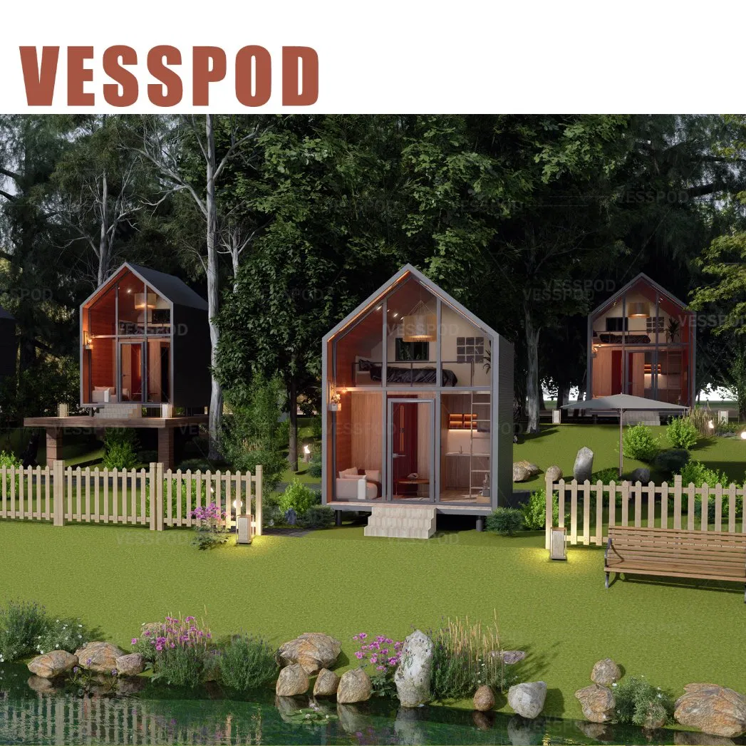 Prefabricated Triangle Houses Container House Cabin for Resort Hotel Luxury Tiny Modern