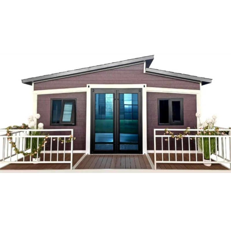 Modern Luxury 20FT 40FT Steel Frame Structure Portable Foldable Mobile Modular Prefab Expandable Container Houses with Balcony Solar Energy Prefabricated Homes