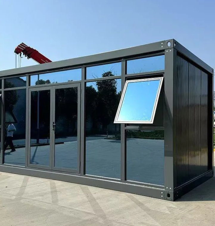 Solar Power System Integrated Flat Pack Container off-Grid House