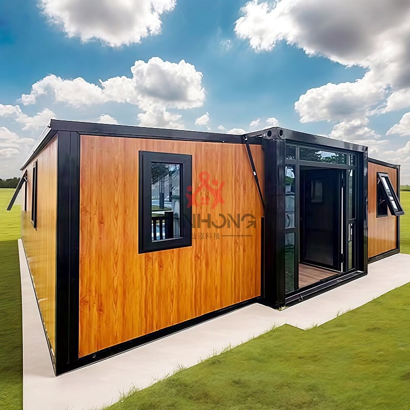 20FT Expandable Container Home Prefabricated Foldable House Bedroom Bathroom Luxury Modular Design Solar Powered Eco-Friendly