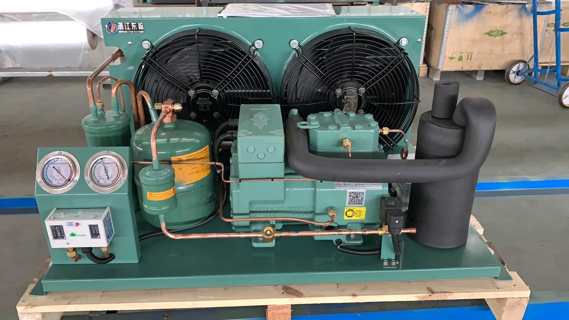 8HP 4yd-8.2y Open Type Condensing Unit for Cold Room 20 Container 3/220V/60Hz -23 Degree for Meat and Fish